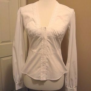 Small Laundry white button up w/ extra details